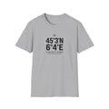 Coordinates T-Shirt — Alpe d'Huez Latitude/Longitude Graphic Tee