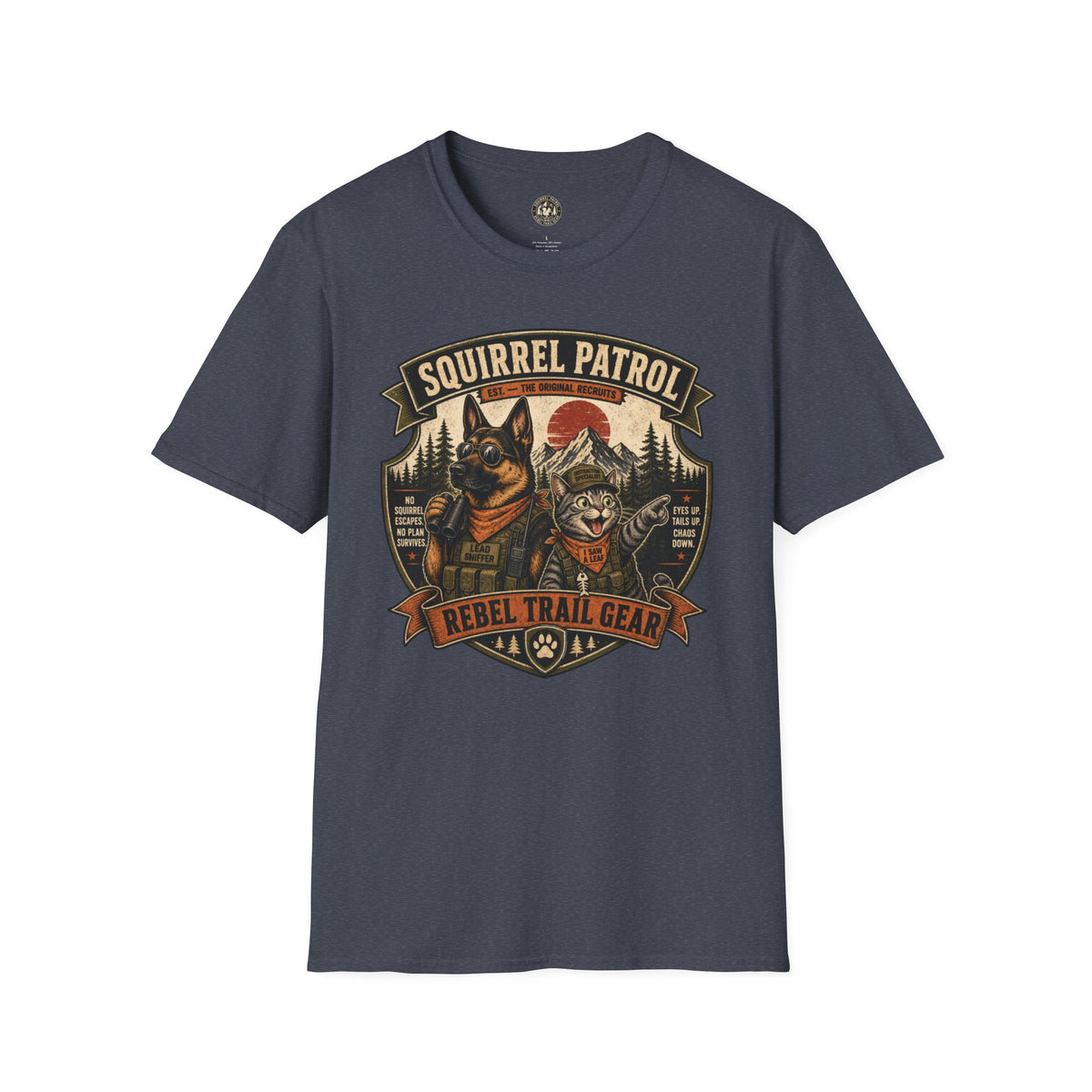 Squirrel Patrol — N.U.T.S. (Neutralization Unit, Tactical Squad) - Rebel Trail Gear T-Shirt