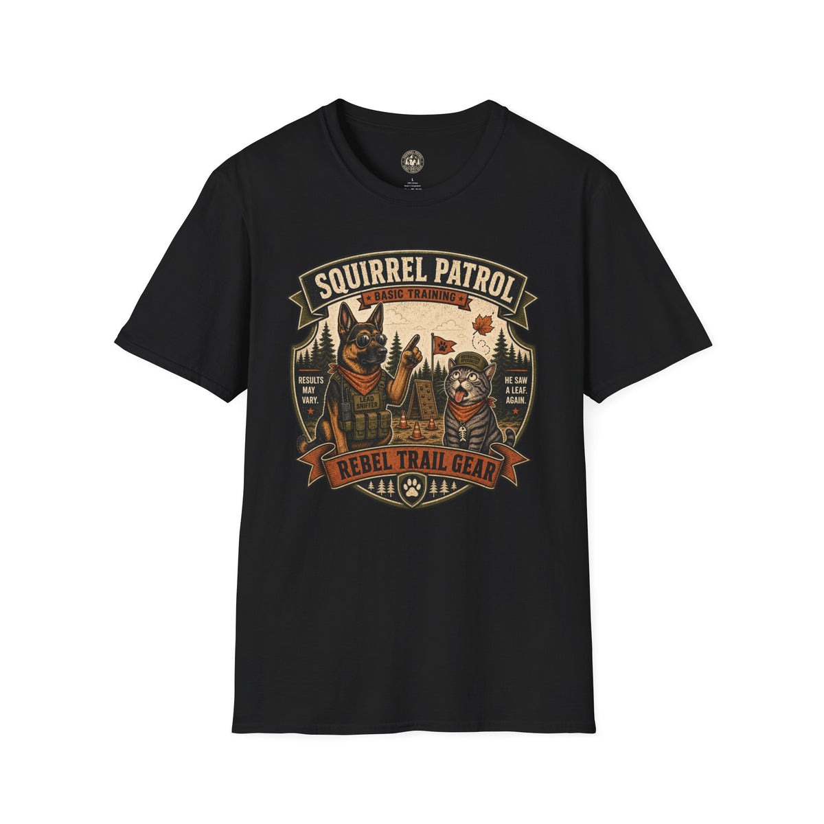 Squirrel Patrol — Basic Training — Rebel Trail Gear T-Shirt